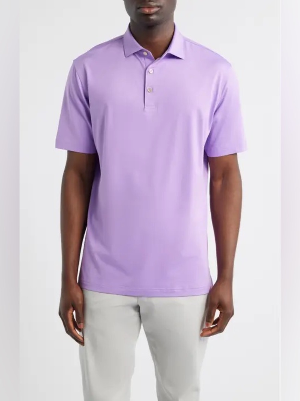 Peter Millar Solid Performance Golf Polo in Petal… - image 5